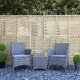 3pc Poly Rattan Garden Bistro Set Patio Furniture Set For Outdoor/conservatory