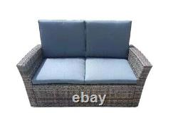 4 Piece Rattan Garden Furniture Set Sofa Outdoor Patio Wicker