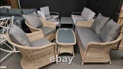 4 Piece Rattan Wicker Garden Sofa Lounge Set Patio Furniture COLLECTION CW1