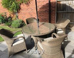 4 SEASONS 4 Seat Rattan Garden Furniture/dining set