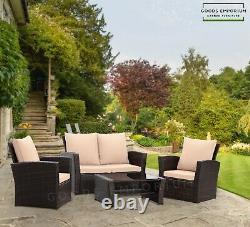 4 Seater Garden Sofa Furniture Set Outdoor Patio Conservatory Armchairs 4 Piece