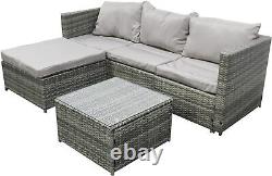 4 Seater Rattan Garden Furniture Set Table Chairs Sofa Wicker Outdoor Patio Set