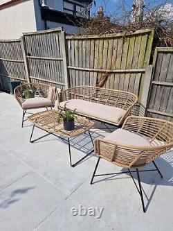 4 pierce rattan garden furniture set 4 piece Cox and Cox