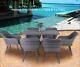 5pc Patio Rattan Wicker Table Chairs Sofa Dining Set Furniture Garden Outdoor Uk