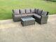 6 Seater Rattan Corner Sofa Set Coffee Table Outdoor Garden Furniture Mixed Grey