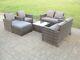 7 Seater Rattan Sofa Set Chair Coffee Table Footstool Outdoor Garden Furniture