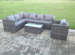 7 seater rattan corner sofa set chair outdoor garden furniture patio furniture