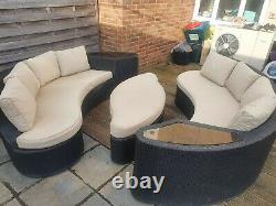 8 seater rattan garden furniture set