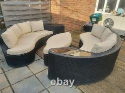 8 seater rattan garden furniture set