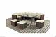 9 Seater Rattan Dining Table Garden Furniture Sofa Set Conservatory Outdoor Grey