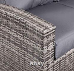 9Seater Rattan Garden Furniture Grey free rain cover Best Quality