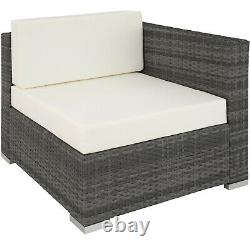Aluminium Luxury Rattan Garden Furniture Sofa Lounge Set Outdoor Wicker Grey new