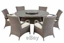 Argos Home Seychelles 6 Seater Rattan Effect Table & Chair Garden Furniture