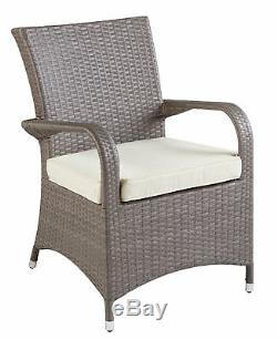 Argos Home Seychelles 6 Seater Rattan Effect Table & Chair Garden Furniture