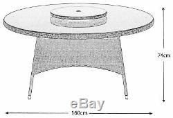 Argos Home Seychelles 6 Seater Rattan Effect Table & Chair Garden Furniture