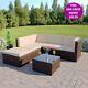 Black Rattan Modular Corner Sofa Set Garden Furniture L Shape Free Cover