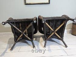 Bamboo Rattan Pair Armchairs Home Garden Event Delivery Available