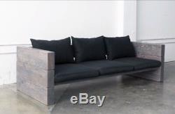 Bespoke Hand Crafted Solid Oak Garden Furniture Sofa Set 5 Seats