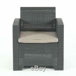 BillyOh Florence Rattan Outdoor Garden Furniture 4 Piece Set Table Chair Sofa