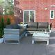 Billyoh Salerno Rattan Outdoor Garden Furniture Corner Sofa Set With Storage