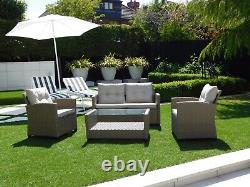 Brand New Rattan Garden Furniture Conservatory Sofa Seat Armchair Table Set