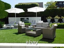 Brand New Rattan Garden Furniture Conservatory Sofa Seat Armchair Table Set