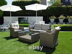 Brand New Rattan Garden Furniture Conservatory Sofa Seat Armchair Table Set