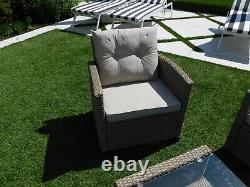 Brand New Rattan Garden Furniture Conservatory Sofa Seat Armchair Table Set