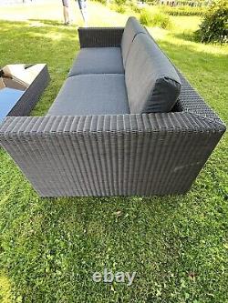 Cane-line Rattan Lounge Sofas X 2 & Table Garden Furniture Sold At 8k+