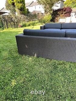 Cane-line Rattan Lounge Sofas X 2 & Table Garden Furniture Sold At 8k+