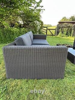 Cane-line Rattan Lounge Sofas X 2 & Table Garden Furniture Sold At 8k+