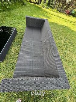 Cane-line Rattan Lounge Sofas X 2 & Table Garden Furniture Sold At 8k+