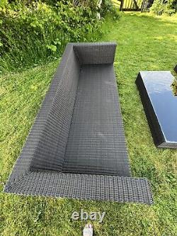 Cane-line Rattan Lounge Sofas X 2 & Table Garden Furniture Sold At 8k+