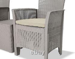 Centurion Supports OPHELIA 3-Piece Rattan Garden Furniture HighBack Armchair Set