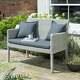 Chedworth Rattan Garden Furniture Sets Grey Wicker Weave With Arcacia Wood Legs