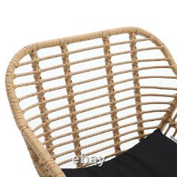 Conversation Wicker Rattan Coffee Set with Chairs Patio Garden Outdoor Furniture