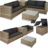 Corner Sofa Garden Furniture Rattan Set Patio Metal Table And Chairs Storage Box