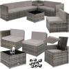 Corner Sofa Garden Furniture Table And Chairs Rattan Set Outdoor Metal Outside