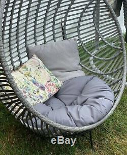 Cove Nest Chair Garden Balcony Egg Rattan Furniture Indoor Outdoor -Not Swinging