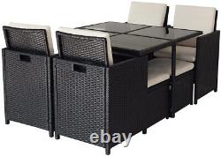 Cube Rattan Garden Furniture Set Chairs Sofa Table Patio Wicker 8 Seater