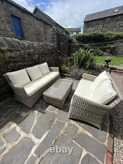 Delivered? John Lewis Dante Rattan Garden Outdoor Furniture Sofa Set Rrp £1625