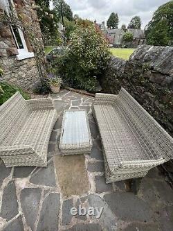 Delivered? John Lewis Dante Rattan Garden Outdoor Furniture Sofa Set Rrp £1625