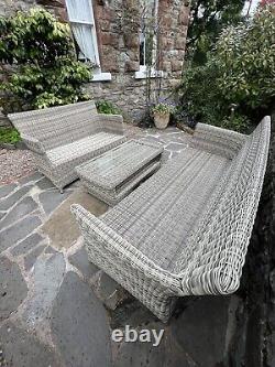 Delivered? John Lewis Dante Rattan Garden Outdoor Furniture Sofa Set Rrp £1625