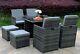 Eton Cube Rattan Garden Furniture Set Chairs Sofa Table Outdoor Patio 8 Seater