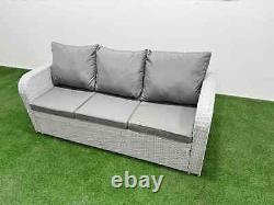 Fimous Outdoor Garden Furniture Sets 6-9 Seater Wicker Rattan Furniture Sofa Set