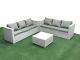 Fimous Rattan Garden Outdoor Furniture Set Rattan Garden Sofa Set With Cushions