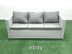 Fimous Rattan Garden Outdoor Furniture Set Rattan Garden Sofa Set with Cushions