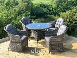 Florida Aluminium Rattan Garden Furniture 4/6 Seat, High Quality 5 Year Warranty