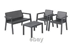 GARDEN FURNITURE PATIO SET 4 PIECE? Table + Sofa + 2x Chairs? Rattan