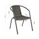 Garden Chairs Table Rattan Furniture Lounge Balcony Tea Time Indoor Outdoor Set